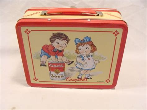 Vintage 1998 Campbells Soup Kids Metal Lunch Boxes 